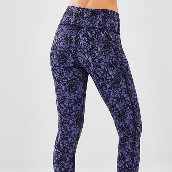 Fabletics Pants - Fabletics Define PowerHold High-Waisted 7/8 legging Sabine Blue Size S